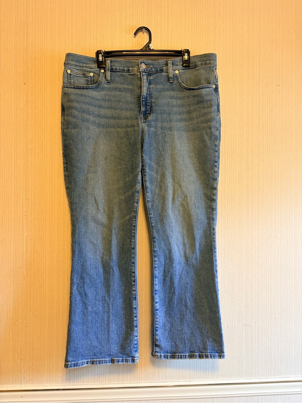 Madewell Kick Out Women's Light Blue Flare Jeans